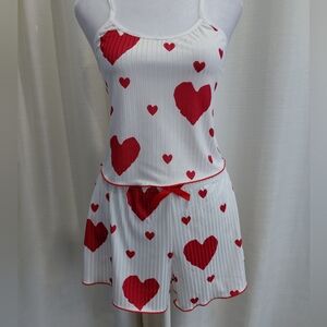 New Heart Print Women's Sleepwear Set
